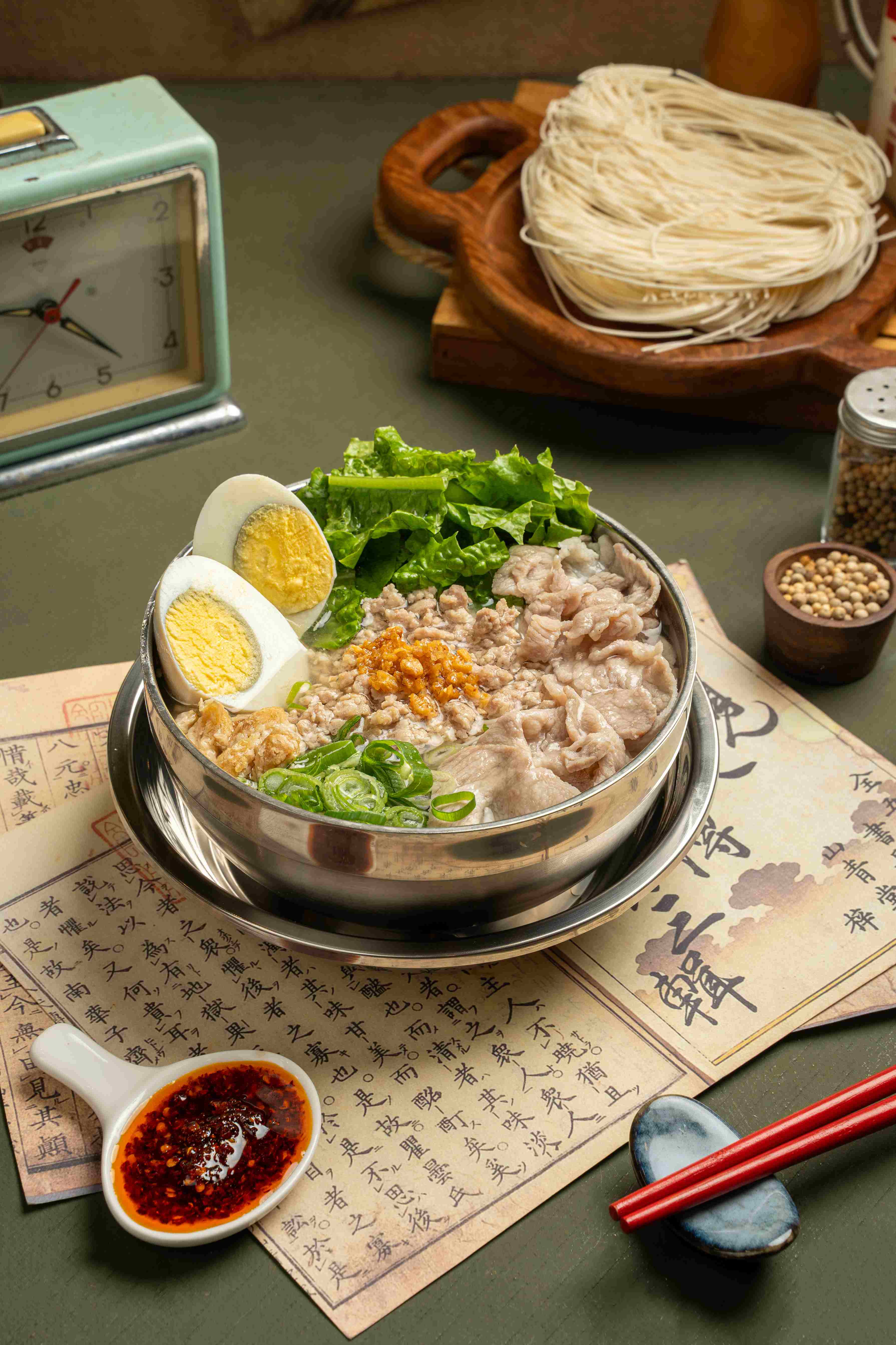 Misoa Kuah Babi with 24-hour pork broth